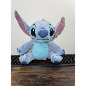 Disney Store Lilo & Stitch Plush Blue Sitting 9-11" Soft Toy Stuffed Animal